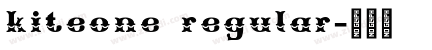 kiteone regular字体转换